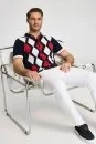 Pamuk Karışım Slim Fit 5 Cep Beyaz Chino Pantolon - Thumbnail
