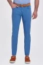 Slim Fit 5 Cep Mavi Yazlık Pantolon - Thumbnail