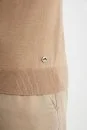 Slim Fit Bisiklet Yaka Camel Merino Yün Triko - Thumbnail