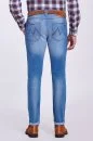 Slim Fit Buz Mavisi Denim Pantolon