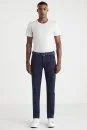 Slim Fit Lacivert 5 Cepli Denim Pantolon - Thumbnail