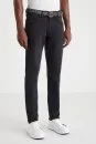 Slim Fit Siyah Denim Pantolon - Thumbnail