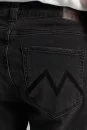 Saf Pamuk Slim Fit Siyah Denim Pantolon - Thumbnail