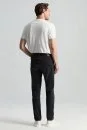 Saf Pamuk Slim Fit Siyah Denim Pantolon - Thumbnail