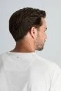 Supima Pamuk Bisiklet Yaka Tencel Beyaz T-Shirt - Thumbnail