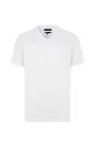 Supima Pamuk V Yaka Tencel Beyaz T-Shirt - Thumbnail