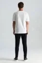 Supima Pamuk V Yaka Tencel Beyaz T-Shirt - Thumbnail