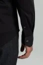 Supima Pamuk Yumuşak Dokulu Gizli Düğme Siyah Business Gömlek - Thumbnail