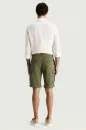 Tencel Kumaş Haki Kargo Şort