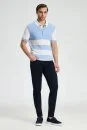 Pamuk Karışım Slim Fit 5 Cep Lacivert Chino Pantolon - Thumbnail