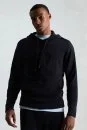 Saf Pamuk Bisiklet Yaka Mavi Basic T-Shirt - Thumbnail