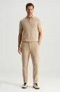 Ultrafine Merino Yünü Bej Triko Polo
