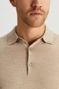 Ultrafine Merino Yünü Bej Triko Polo