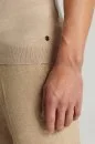 Ultrafine Merino Yünü Bej Triko Polo