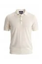 Ultrafine Merino Yünü Beyaz Triko Polo