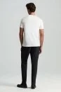 Beyaz V Yaka Basic T-Shirt - Thumbnail