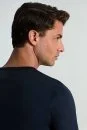 Lacivert V Yaka Basic T-Shirt - Thumbnail