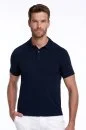 Vintage Görünümlü Polo Yaka Lacivert T-Shirt