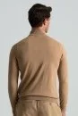 Yarım Balıkçı Yaka Merino Yün Camel Triko - Thumbnail
