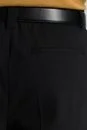 Yün Karışımlı Bağcık Detaylı Siyah Chino Jogger Pantolon - Thumbnail