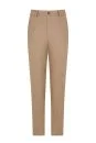 Yün Kaşmir Karışım Camel Flanel Chino Pantolon - Thumbnail