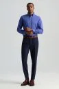 Yün Kaşmir Lacivert Flanel Chino Pantolon Yün Kaşmir Lacivert Flanel Chino Pantolon - Thumbnail